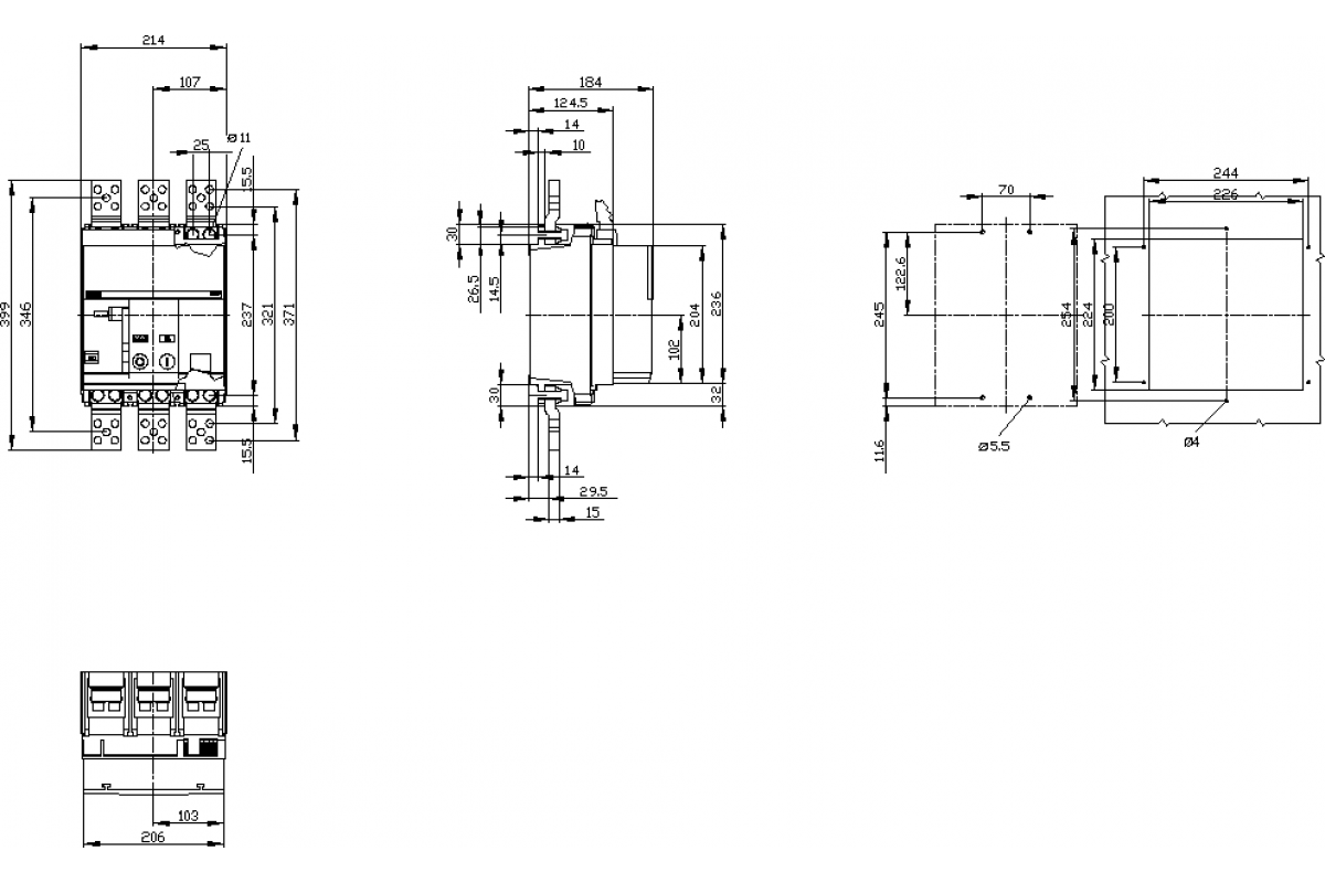 3VA2710-1AC05-1BB1-Z K50+K51+K53+K54