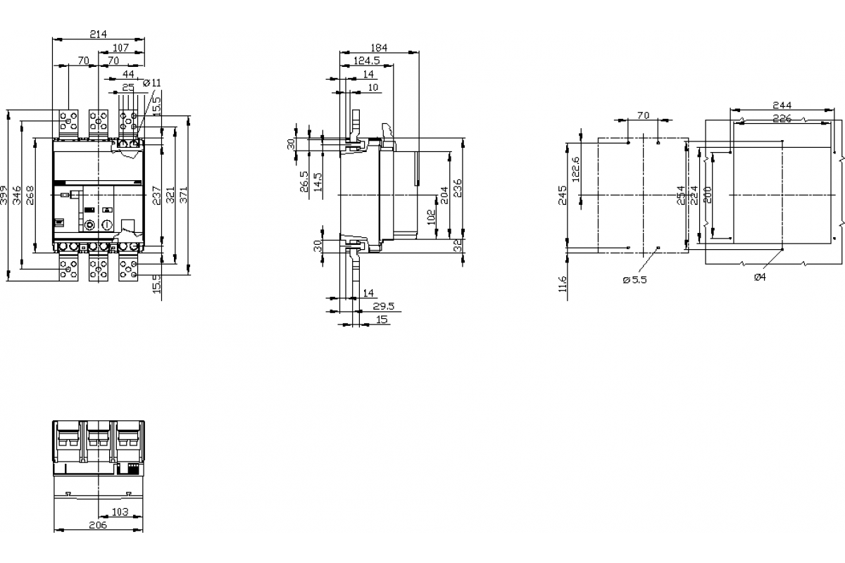 3WL1012-1AC05-1BB0-Z K50+K51+K53+K54