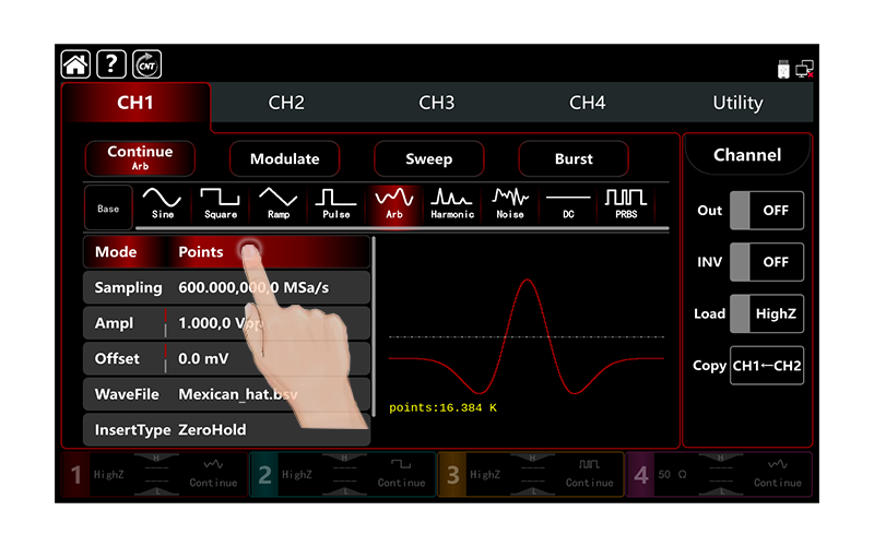 Генератор сигналов UTG9604T