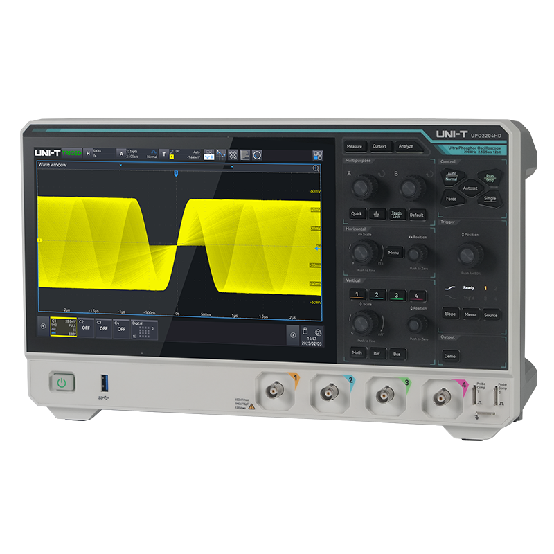 Осциллограф с высоким разрешением UPO2102HD